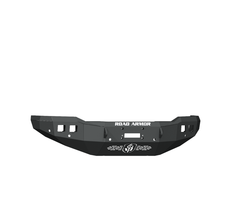 Ram 2500 Bumper - Front - Road Armor - Stealth Front Winch Bumper w/6 Sensor Holes - Tex Blk - `19-`20